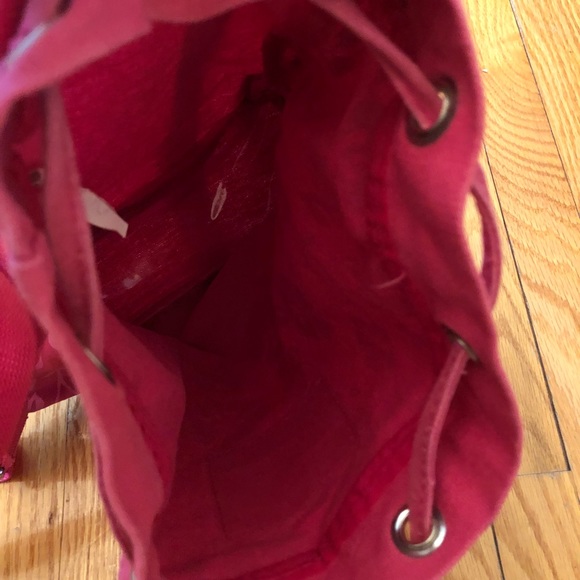 Girl’s pink tropical pattern beach backpack - Picture 7 of 7